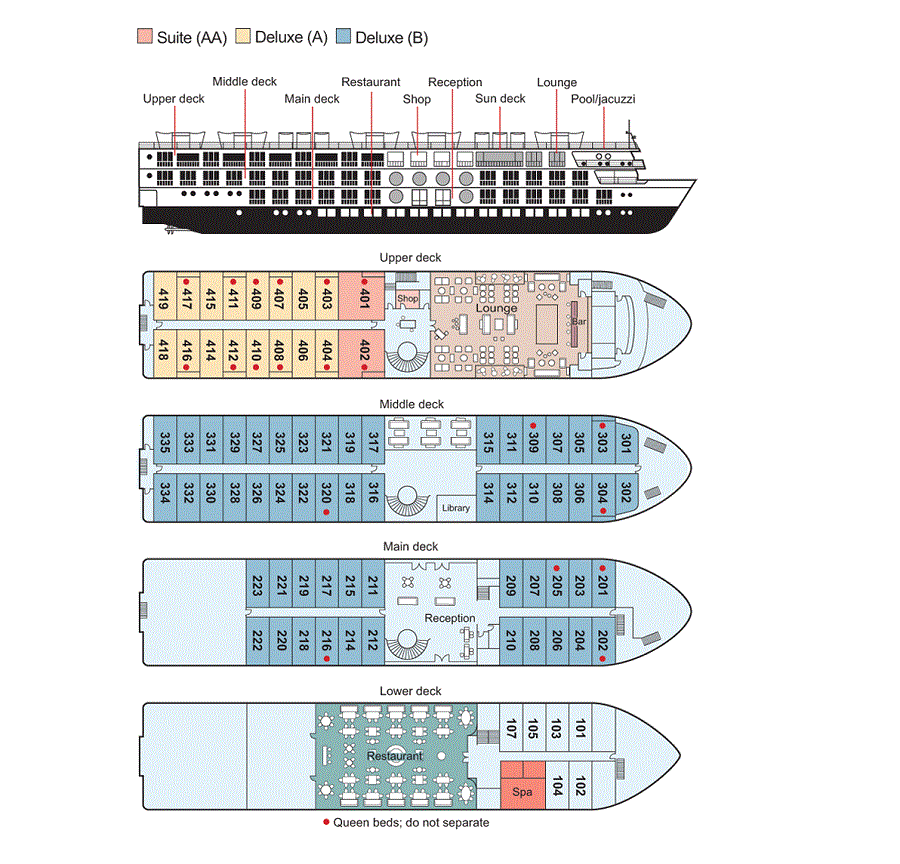MS Mayfair Nile Cruise deck plan MS Mayfair Nile Cruise deck plan